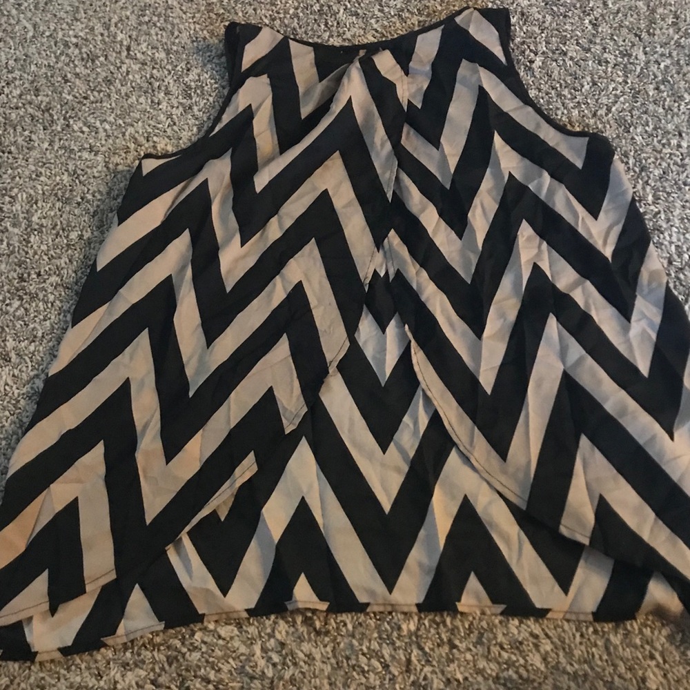 Chevron Open Back Top